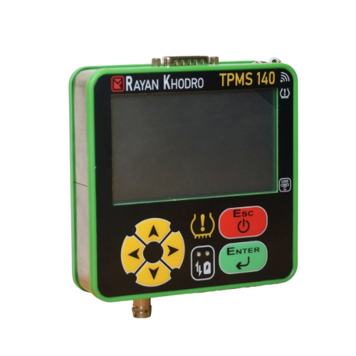 دستگاه TPMS رايان خودرو مدل TPMS140 با قابليت عيب يابي و برنامه ريزي سنسور باد لاستيك 