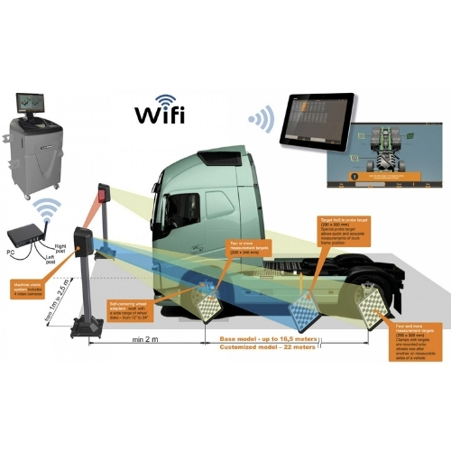 تنظیم فرمان سنگین TechnoVector مدل 7404HTMC چهار محور با ستونهای متحرک- ارتباط WiFi